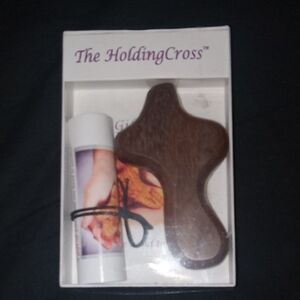 Brown Holding Cross